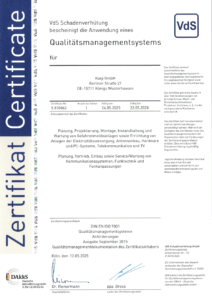 Karp GmbH Zertifikat Qualitätsmanagement ISO 9001